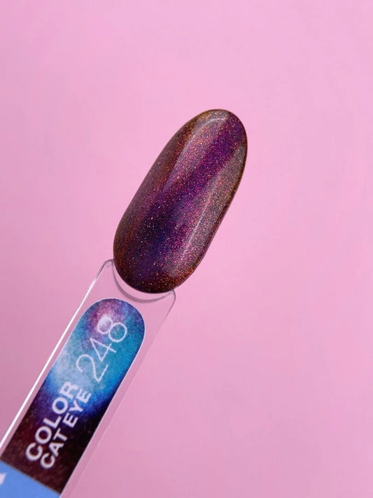 Gel polish Color Cat Eye №248